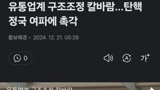 유통업계 구조조정 칼바람...탄핵 정국 여파에 촉각