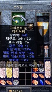 그리폰의 눈 상점 득탬