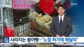 사라지는 붕어빵..노점 허가제 해달라