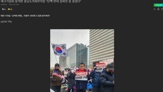 태극기집회 참석한 충남도의회부의장 