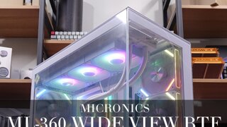 호불호가 없는 깔끔한 미들타워 어항케이스! - 마이크로닉스 WIZMAX ML-360 WIDE View BTF