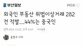 무더기로 걸린 외국인 부동산 불법거래