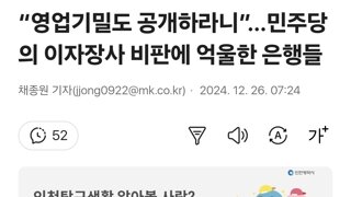 “영업기밀도 공개하라니”…민주당의 이자장사 비판에 억울한 은행들