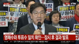 권성동 : 투표 불성립을 선언합니다 여러분