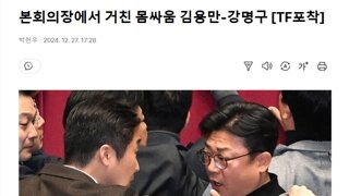 한손으로 국힘의원 제압하는 김구선생 후손