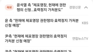 [속보] 윤 측 “헌재에 체포영장 권한쟁의·효력정지 가처분 신청 예정”