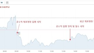 오늘 체포 영장 집행 및 중지에 따른 하루사이 환율 변화