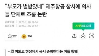 “부모가 벌받았네” 제주항공 참사에 의사들 단체로 조롱 논란