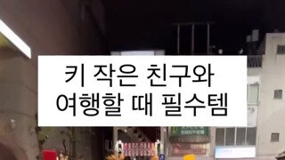 요즘 키 작은 사람 여행 필수템