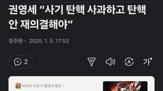 권영세 “사기 탄핵 사과하고 탄핵안 재의결해야”