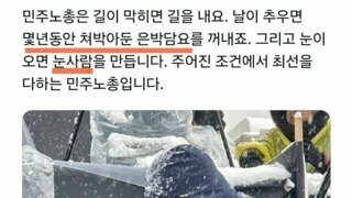 눈사람 만들면 좌파 빨갱이라는 -2-찍이들