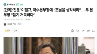 친윤’ 이철규, 국수본부장에 “훗날을 생각하라”… 우 본부장 “듣기 거북하다”