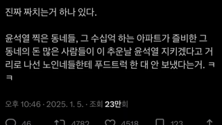 선결재 푸드트럭은 보기 힘든 탄핵 반대 집회