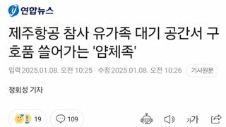 '생필품 슬쩍'..제주항공 참사 구호품 쓸어가는 '얌체족'