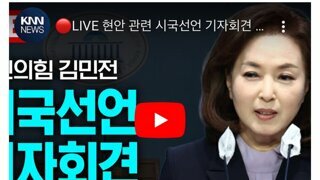 국힘갤의 김민전 백골단 소개 기자회견 반응