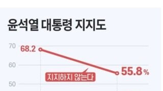 윤 대통령 지지한다 42.4% (데일리안-공정)