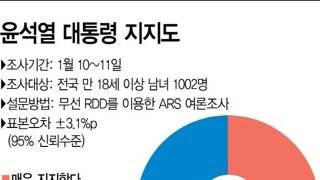 윤석열 대통령 지지율 46%