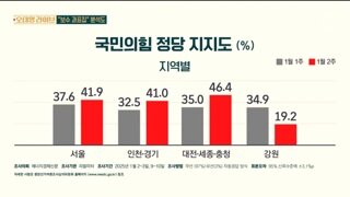 뭔가 신기한 리얼미터 국힘 지역별 지지율