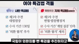 국짐 특검 외환 혐의빼자고 난리친이유 ㅋㅋ