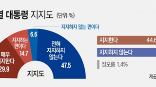 [한길리서치 여론조사] 민주 31.5 국힘 41.6