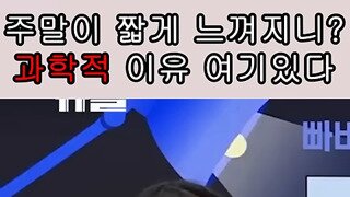 주말이 유난히 짧게느껴지는 과학적 근거