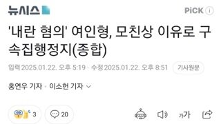 여인형 모친상으로 일시 석방