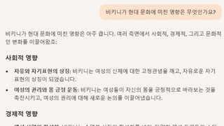 (ㅎㅂ) 비키니의 문화적 의의