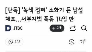 녹색 점퍼' 소화기 든 남성 체포…서부지법 폭동 14일 만