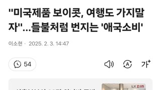 미국제품 보이콧, 여행도 가지말자…들불처럼 번지는 '애국소비'