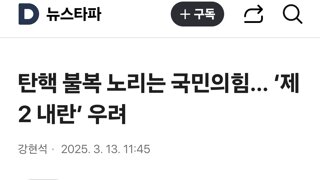 탄핵 불복 노리는 국민의힘… ‘제2 내란’ 우려