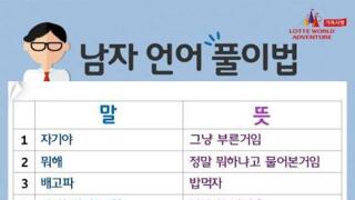 남자어 풀이법