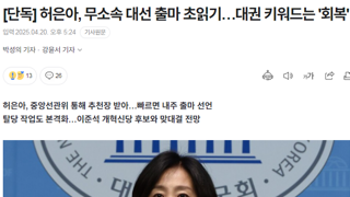 [단독] 허은아, 무소속 대선 출마