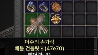 암살자 장갑 감정부탁드립니다.