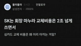 블라인드 skt일침