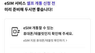 SKT 사태, 유심 기다리지 말고 e심으로 셀프개통 하세요.