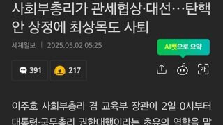 사회부총리가 관세협상·대선…탄핵안 상정에 최상목도 사퇴