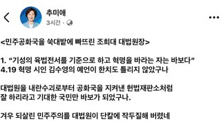 추미애 의원 페북업