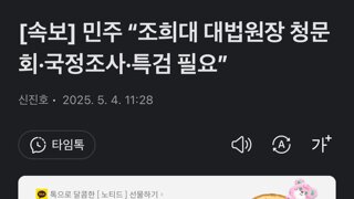 민주당 조희대 청문회 국정조사 특검필요