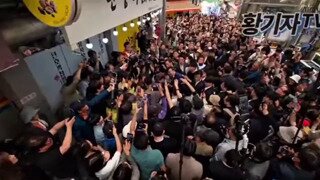 충북 단양 인파(이게 경호가 되나?)