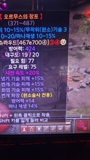 오르무스의 장포 감정 부탁드려요.