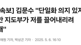 [속보] 김문수 