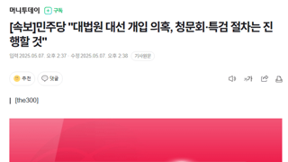 민주당 : 