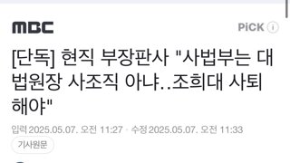 [단독] 현직 부장판사 