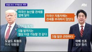 트럼프 1기때 트럼프와 아베의 무역협상