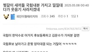 펨코 “국짐 후보 날아가면 민주당 긴장”