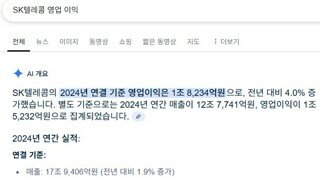 SK텔레콤 2024년 영업이익 1조 8,234억 원 /보안에 얼마나 쓰셨나요?
