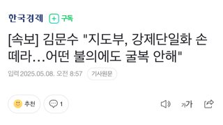 [속보] 김문수 