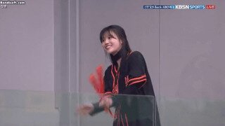 시구한것도 아닌데 한화 경기 보러온 이미주.mp4...