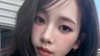 음료 맛이 이상해서 표정관리 안 되는 카리나 (에스파)