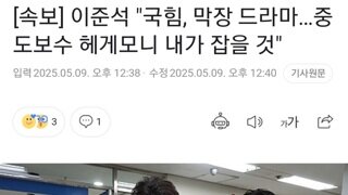 큰웃음주의) 이와중에 존재감 미세먼지되버린 이준석의 발언 ㅋㅋ